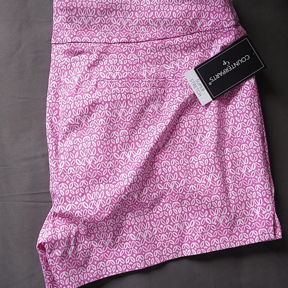 NWT Counterparts Pink and white Super Stretch Shorts Size PXL - Picture 5 of 5
